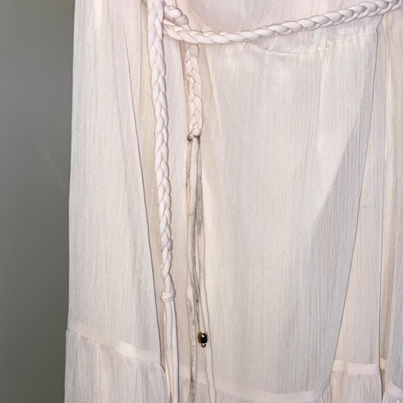 Maje One-shoulder ruffled georgette midi dress - Picture 5 of 8